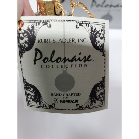 Kurt Adler Polonaise Komozja Wedding Couple Bride & Groom Glass Ornament w/Box - Picture 9 of 14